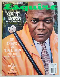 ESQUIRE Magazine April 2019 - Samuel L Jackson Cover - NY Tomes vs Donald Trump - Imagen 1 de 1