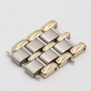 Seiko Genuine 3 Links Dolce 8N41-6100 Women's Watch Parts Silver/Gold 16mm - Picture 1 of 3