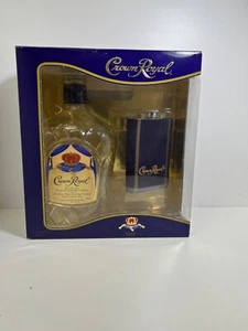 2011 Crown Royal Canadian Whiskey Bottle 1.75 L / Collector's Flask set - Picture 1 of 5