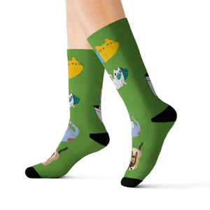 crazy cats Socks - Picture 1 of 13
