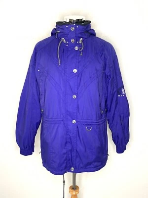 Marker Mens Ski Snowboard Jacket Winter Coat Hooded Zip Blue Purple Sz 14 XL - Image 1 of 4