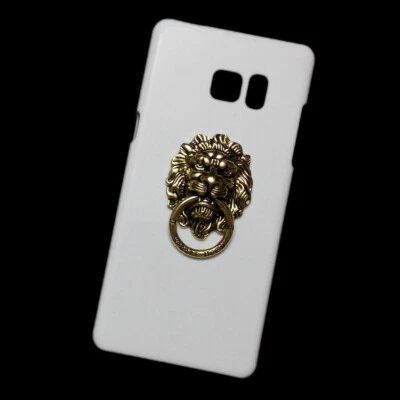 3D Lion Head Finger Ring Holder Back Hard Case For Samsung Galaxy Note FE Note 7 - Image 1 of 2