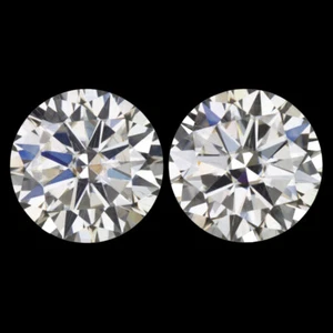 5 CARAT MOISSANITE MATCHED PAIR STUD EARRINGS 9mm ROUND BRILLIANT CUT LOOSE 5ct - Picture 1 of 1