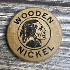 Vintage Souvenir Wooden Nickel 150Th Anniversary Johnstown Ohio