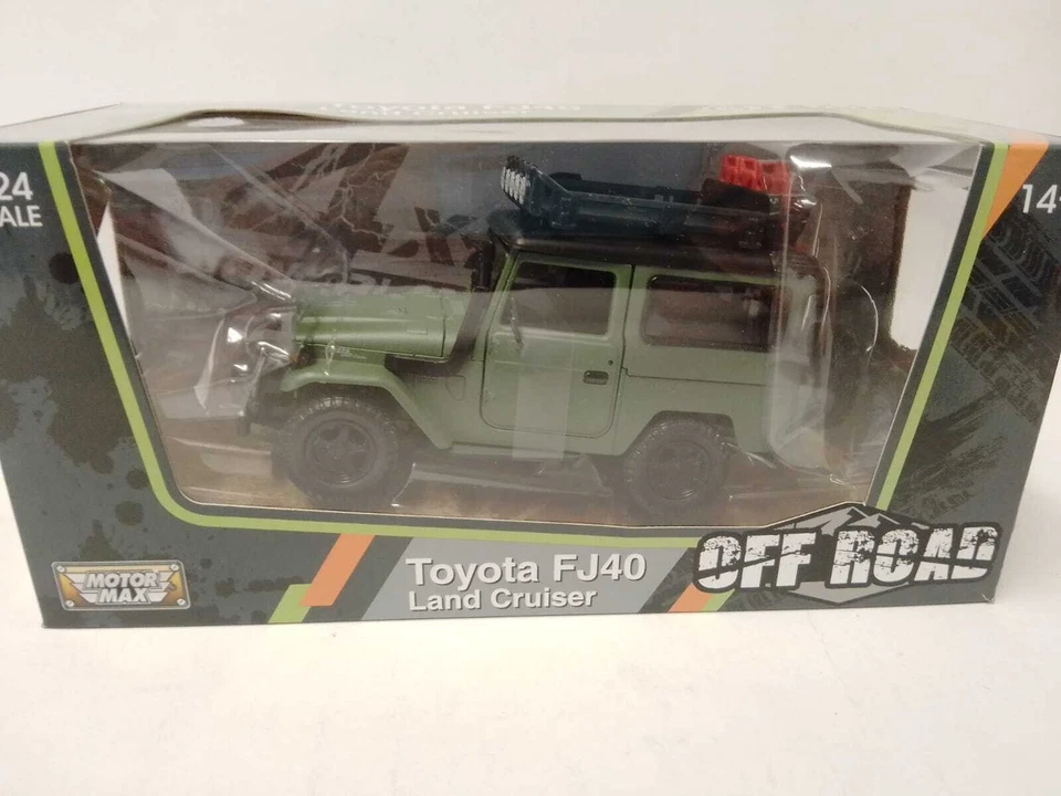 Motor Max Toyota Land Cruiser FJ40 off road 1980 1/24 79137 - Immagine 1 di 1
