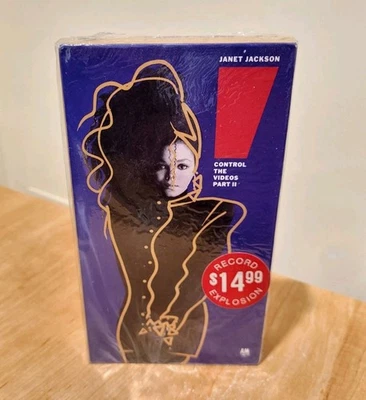 JANET JACKSON  Control The Videos Part II   NEW SEALED VHS  1987  Hi-Fi  A&M - Image 1 of 4
