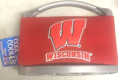 New NCAA Cool Six University Of Wisconsin Badgers 6 Pack Beer Drink Cooler - Image 1 of 2
