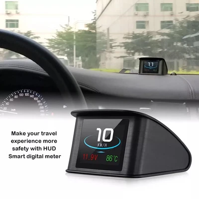 OBD HUD P10 Car OBD2 Head Up Display HUD On Board Computer Digital Speedometer W - Image 1 of 4