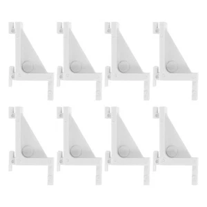 8 Pcs Freezer Support Accessories Shelf Clips Plastic Clamp Hooks - Picture 1 of 12