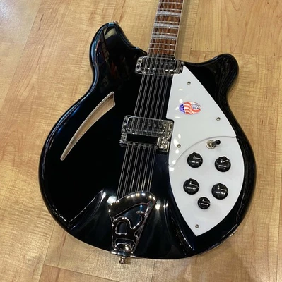 Rickenbacker 360/12 12-string Electric Guitar 21-Fret Version (JetGlo) - Image 1 of 4