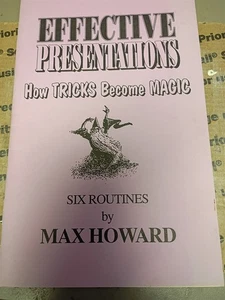Effektive Präsentationen 6 Routinen von Max Howard Wie Tricks Magie werden signiert - Bild 1 von 5