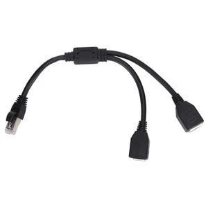 RJ45 Ethernet Adapter Cable Extension Function 1 To 2 Port Excellent Connecti FY - Afbeelding 1 van 22