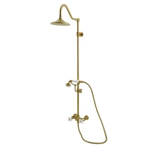 Sistema de ducha Kingston de latón CCK3667PX Kingston de montaje en pared con caída de lluvia - Imagen 1 de 2