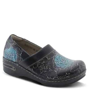 L'artiste By Spring Step Elkayjay Clogs Women's EURO 35 Black Multi Shoes KHD531 - Picture 1 of 14