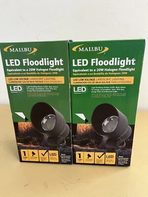 Lote de 2 Proyectores Malibu Bajo Voltaje LED Paisaje Jardín Iluminación 6W, NUEVO Foto 1 de 4
