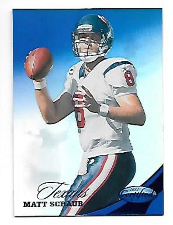 MATT SCHAUB   2012 CERTIFIED MIRROR BLUE #39   SERIAL #87/100   I COMBINE S/H - Image 1 of 1