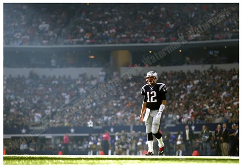TOM BRADY WALKS OFF GILLETTE STADIUM FIELD 19”x13” COMMEMORATIVE POSTER Cover