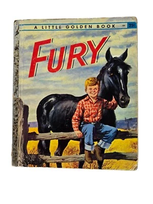 Fury Little Golden Book 1957 Kathleen Irwin Horse Race Acceptable Condition Foto 1 de 4