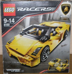 LEGO Racers 8169 Lamborghini Gallardo 100% complete with BA, stickers NEW EXCELLENT