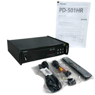 TEAC PD-501HR Reproductor de CD Negro Alta Resolución Audio Funcionamiento Confirmado Foto 1 de 4