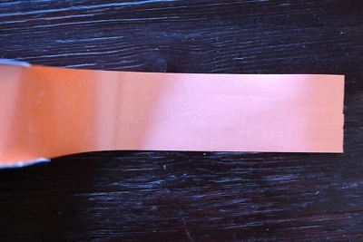 Ribbon, 48mm x 100yds (91m), Orange, APAC Bolis, made in Italy, 90% of roll left - Image 1 of 3