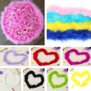 2M Feather Boa Fluffy Party Scarf Fancy Dress Up Costume Wedding Decor Craft - Picture 1 of 20