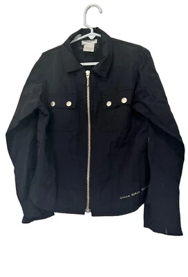 SONIA RYKIEL PARIS KIDS ЧЕРНЫЙ ХЛОПОК НЕЙЛОНА КАРМАНЫ КУРТКА РАЗМЕР 10 - Изображение 1 из 4