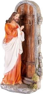 BRUBAKER Nativity Scene - Jesus Knocks on the Door - 12" Christmas Decoration - Picture 1 of 8
