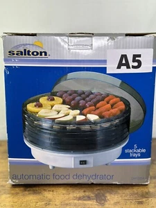 Salton 5 Tier Stackable Automatic Food Dehydrator Model DH1000A New open box - Picture 1 of 6
