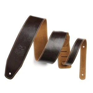Fit For Gibson Adjustable Genuine Leather Guitar Bass Strap - Picture 1 of 25