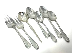 Mixed Lot some Cambridge 7 Pieces Serving Slotted Spoons, Forks, Spoons Cutlery - Picture 1 of 4