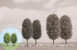 Birch Trees 55 mm high (Pack of 2) N/Z Gauge Busch 6227 - Picture 1 of 1
