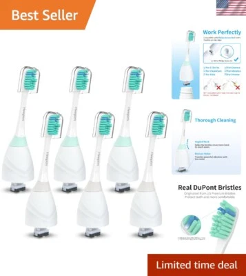 Precision Cleaning with 6 Sonicare Toothbrush Replacement Heads for Adults - Image 1 of 4