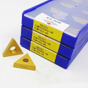 10pcs TCMT220408-HR YBC251 TCMT432-HR ZCC.CT CNC blade Carbide Inserts Original - Picture 1 of 2