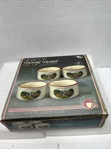 Newcor Steinzeug ""Country Village"" 4er Set Ramekins kleine Schalen Made in Japan - Bild 1 von 6