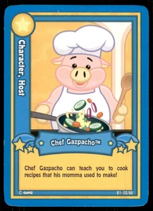 2007 Ganz Webkinz Series 1 Card Chef Gazpacho #2 - Picture 1 of 2