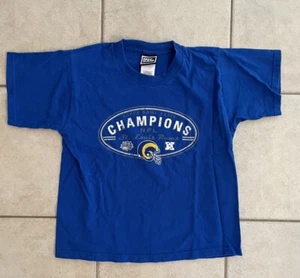 VTG - St. Louis Rams Super Bowl XXXIV Champion SS Shirt Pro Player - Youth 10/12 - Picture 1 of 4