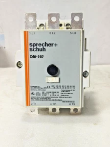 SPRECHER+SCHUH CA6-140 3POLE 250A 110-120V 50/60Hz AC MAGNETIC CONTACTOR CA6140 - Picture 1 of 12