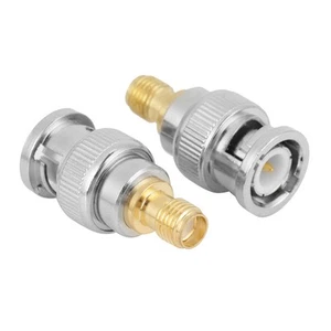 2 sztuki wtyczki BNC na gniazdo SMA wtyczka RF adapter koncentryczny konwerter testowy - Zdjęcie 1 z 8
