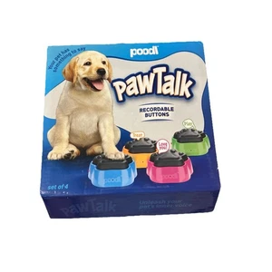 PawTalk beschreibbare Hundetasten - Sprechen für Haustierkommunikation. 4er Set - Bild 1 von 4