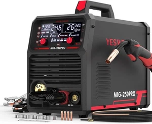 Aluminum MIG Welder, 250Amp 240V Advanced Digital Display, MIG/Pulsed MIG/Flux C - Picture 1 of 8