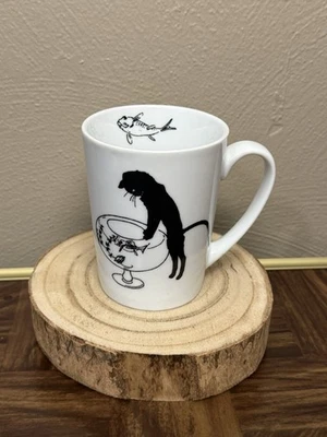 Le Chat Noir Metropolitan Museum Of Art MMA 2010 Black Cat Fish Bowl Mug 4” - Image 1 of 4