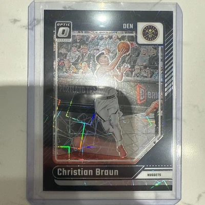 2023-24 Panini Donruss Christian Braun #101/39 Blue Choice Denver Nuggets Foto 1 de 2