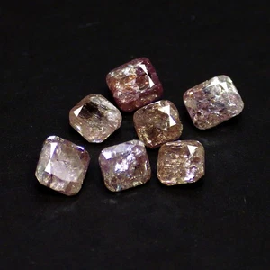 1.09 Ct (7Pcs)Topclass Radiant Natural UnHeated PurplishPink Diamond From Argyle - Picture 1 of 7