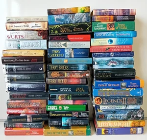 Job Lot of 45+ Mixed Fantasy Hardback Books - Pratchett / Goodkind / Brooks etc - Picture 1 of 7
