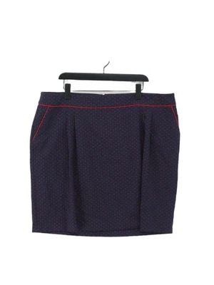 Monsoon Women's Midi Skirt UK 22 Blue Polyester with Elastane, Viscose A-Line - Image 1 of 4