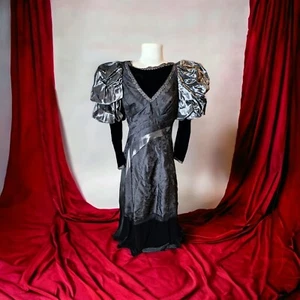  Victorian Gothic Ballgown Handmade Costume Dress Size Large - Picture 1 of 21