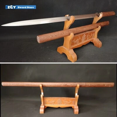 Espada Samurai Madera Hualee Katana 1095 Acero al Carbono Muy Afilada Suguha -Q7916 Foto 1 de 4