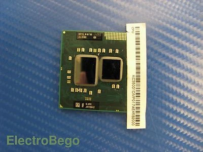 Intel Core i3 Mobile i3-350M Original Laptop CPU 2.26GHz 3MB Socket G1 *SLBPK* - Image 1 of 4
