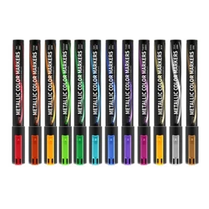 Metallic Pen Metallic Marker Brush Pen for Scrapbook, Card Making Craft Painting - Picture 1 of 8
